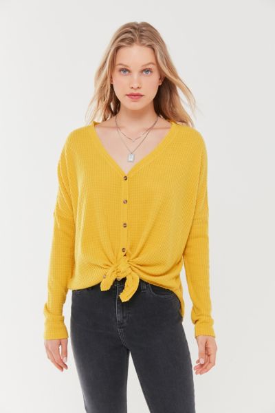 urban outfitters yellow cardigan