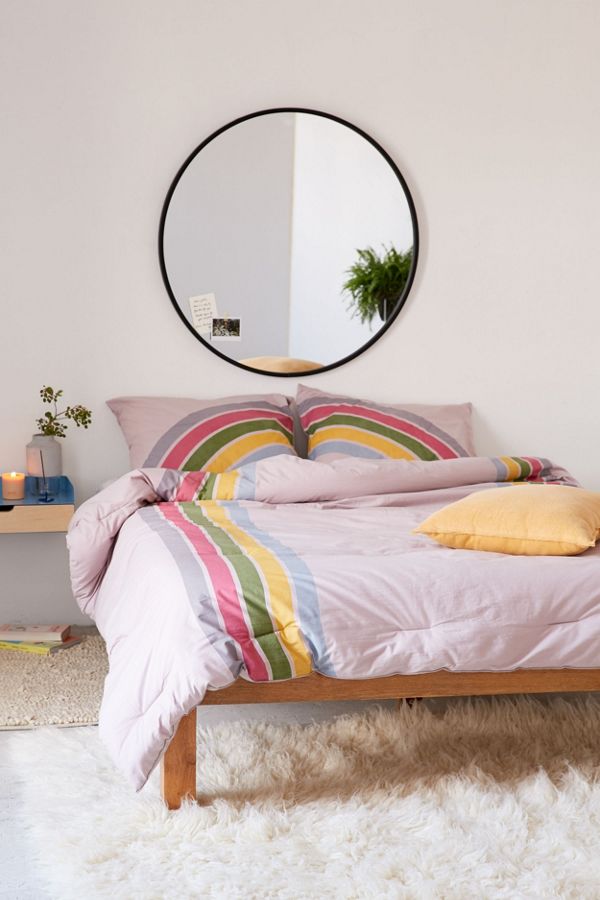 Rainbow Striped Comforter Urban Outfitters