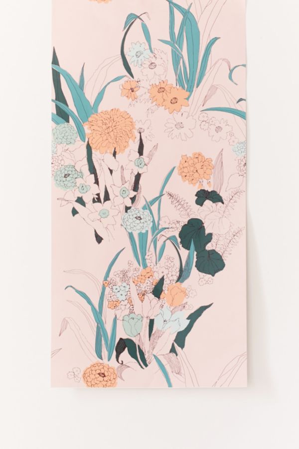 Slide View: 2: Willa Wildflower Removable Wallpaper