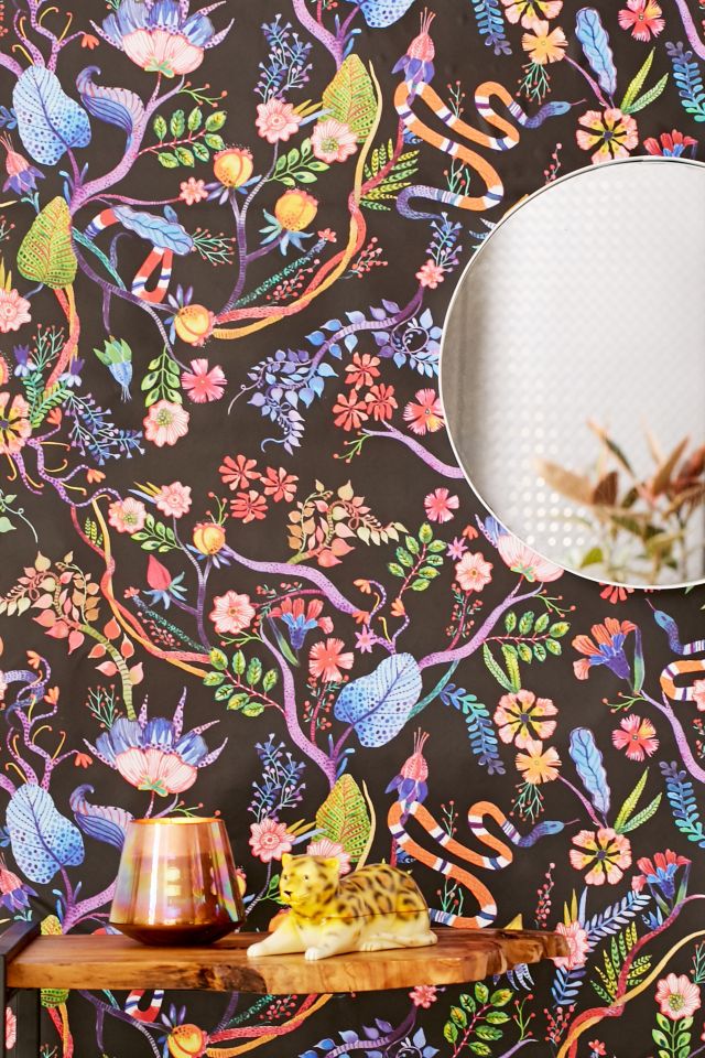 Whimsical Floral Removable Wallpaper | Urban Outfitters