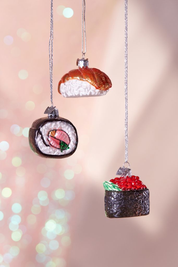 Sushi Christmas Ornament Set Of 3 Urban Outfitters Canada