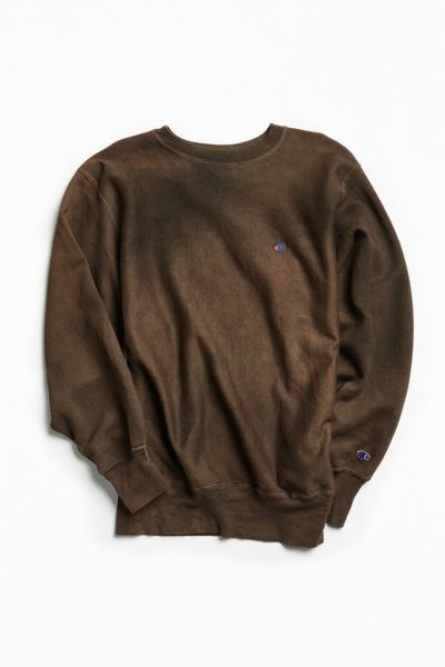 champion crewneck sweatshirt brown