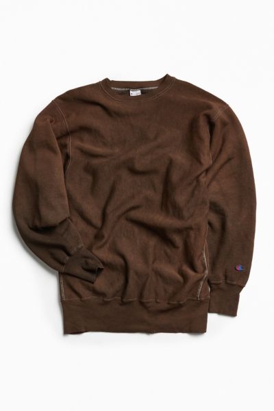 champion crewneck brown