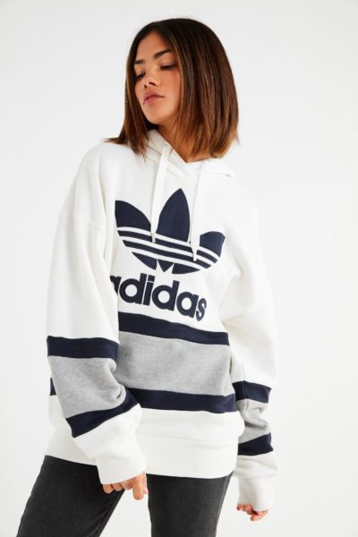 adidas color block hoodie