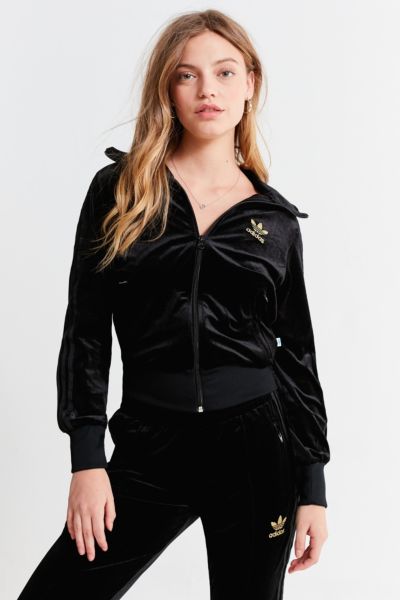 adidas originals firebird velvet track top