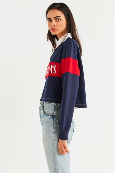 tommy jeans cropped rugby shirt