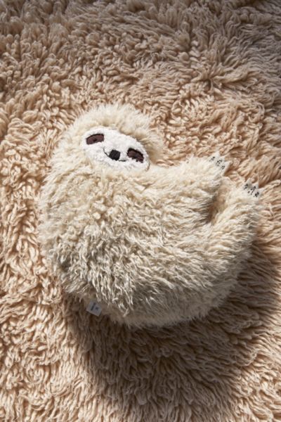 Furry Sloth Pillow | Urban Outfitters