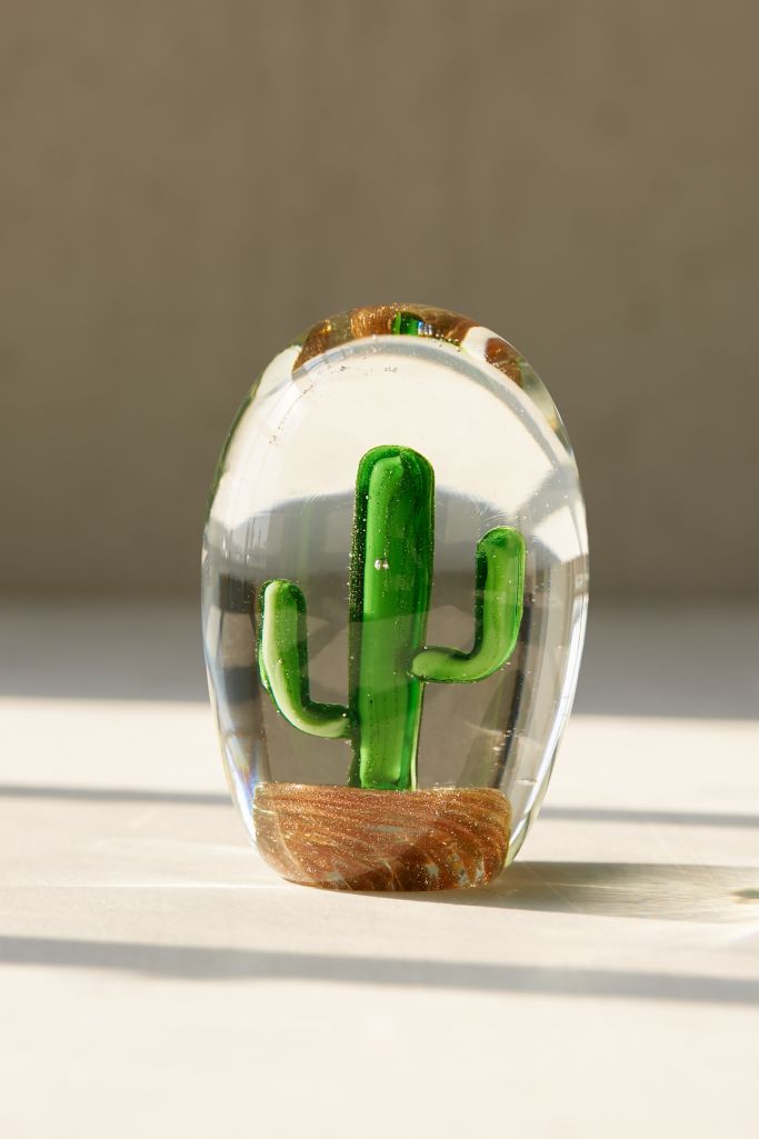 Glass Saguaro Cactus Orb | Urban Outfitters