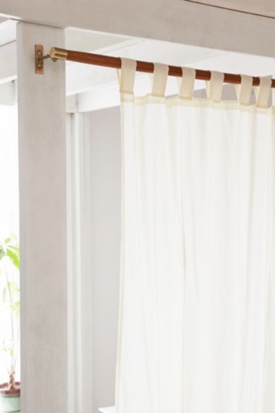 wooden curtain rods