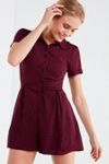 UO Bellina Button-Down Shirt Romper