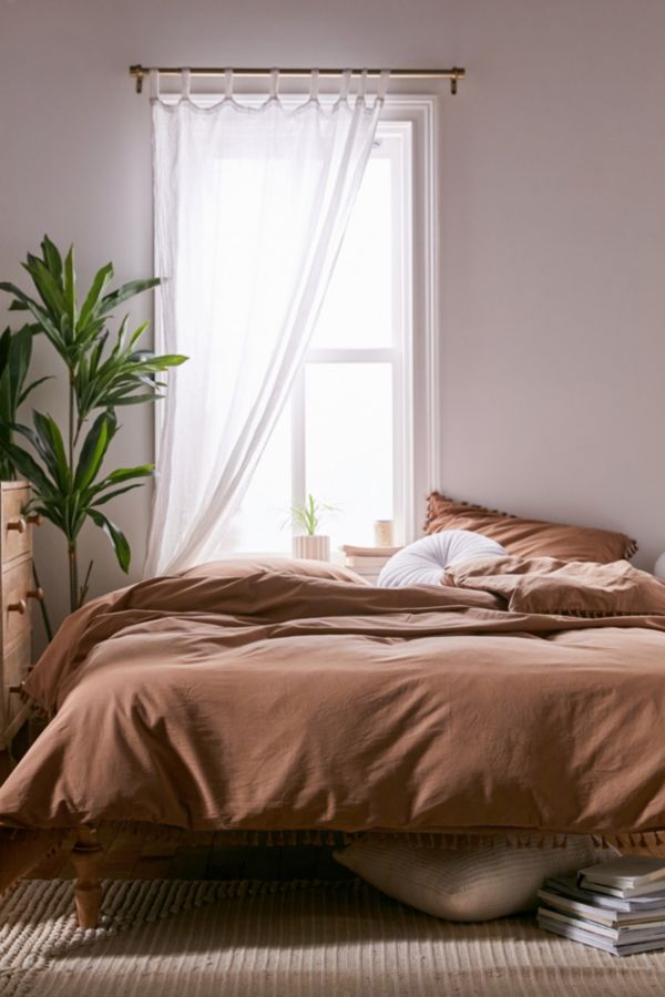 Slide View: 1: Washed Cotton Duvet Cover