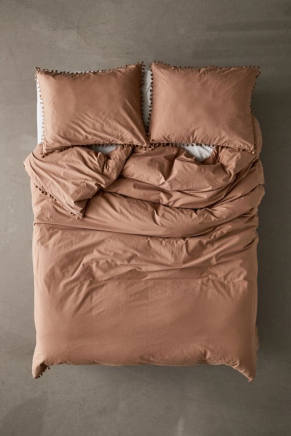 Slide View: 2: Washed Cotton Duvet Cover