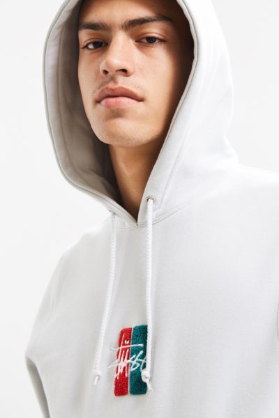 stussy bars logo hoodie