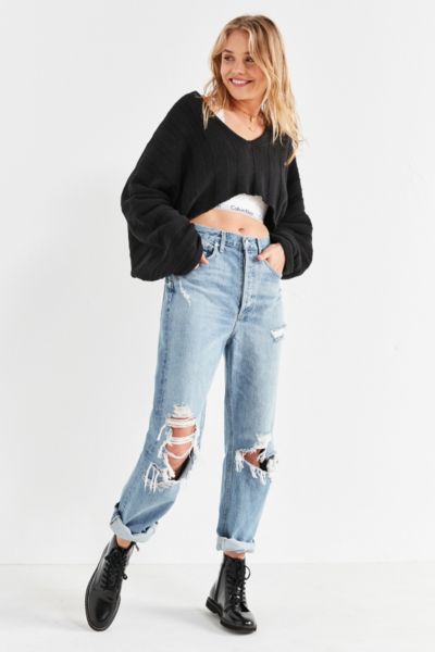 agolde distressed jeans