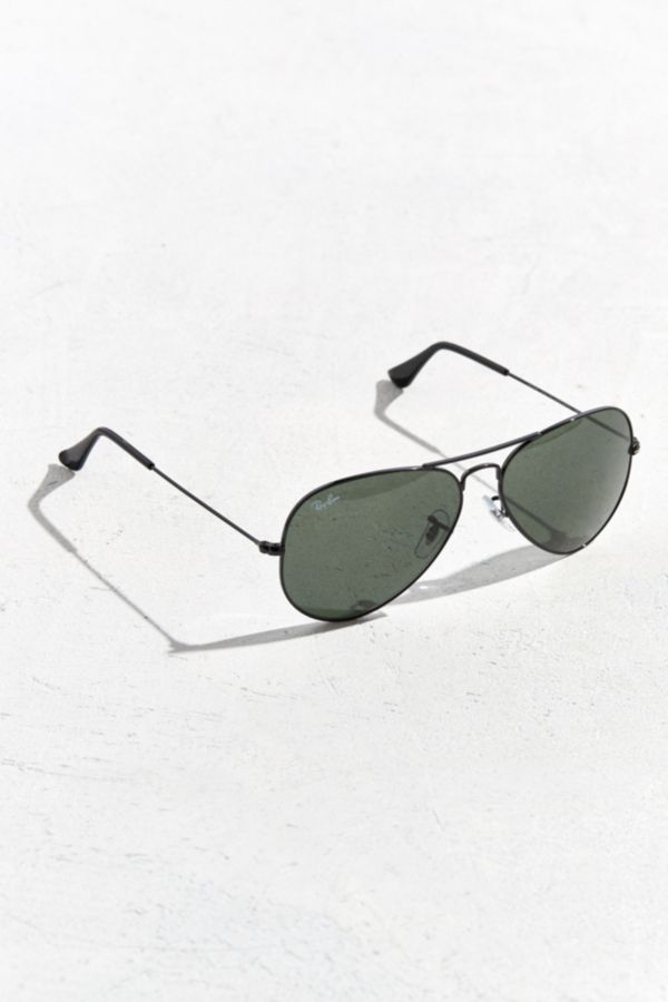 Ray Ban Black Aviator Sunglasses Urban Outfitters