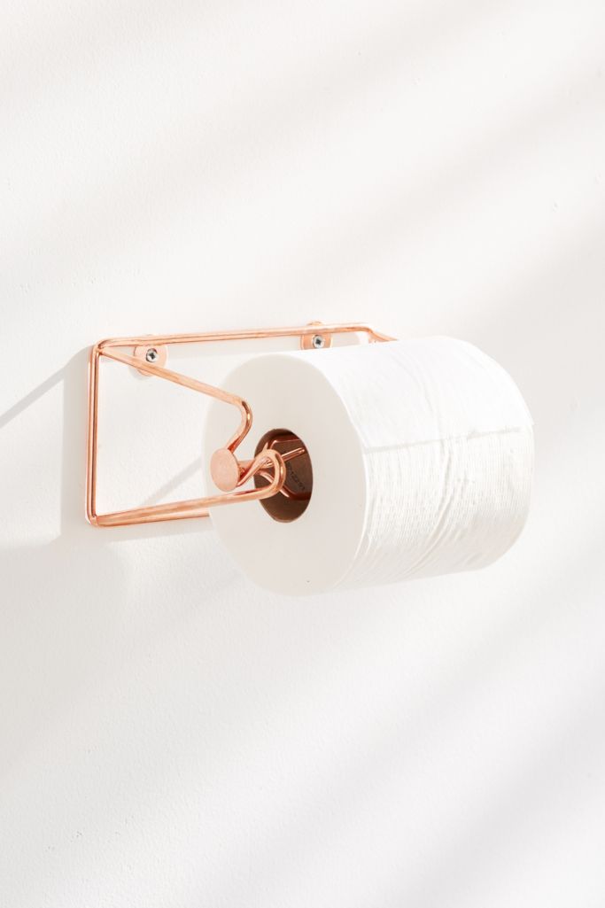 rose gold toilet holder