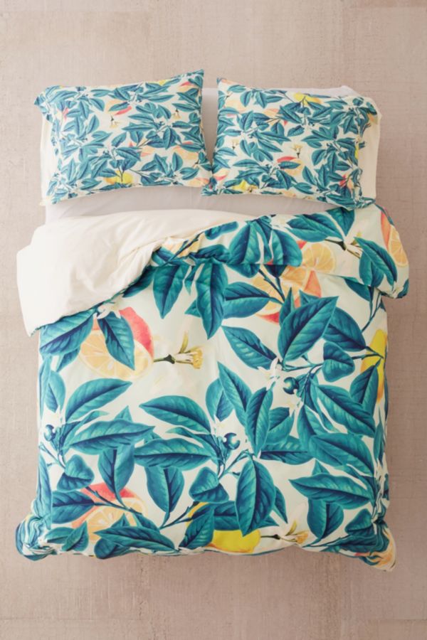 83 Oranges For Deny Lemon Pattern Duvet Cover Urban Outfitters