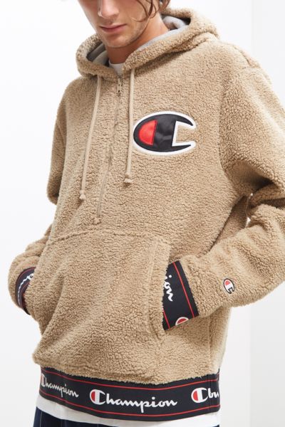 mens beige champion hoodie