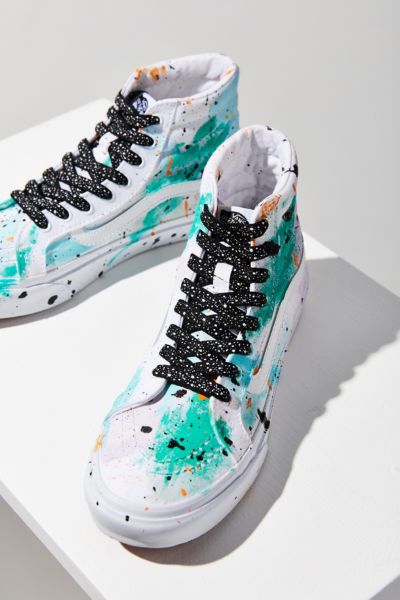 vans paint splatter sk8 hi