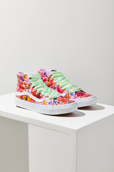 flower high top vans