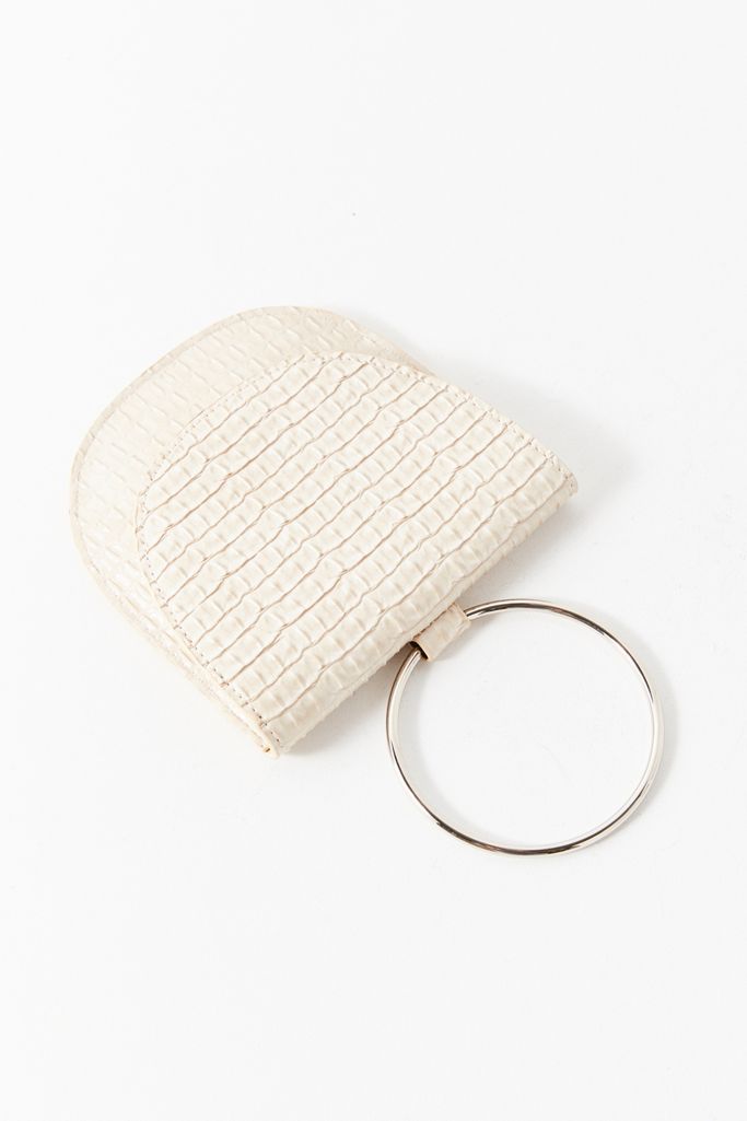 Ring Handle Faux Leather Pouch Urban Outfitters