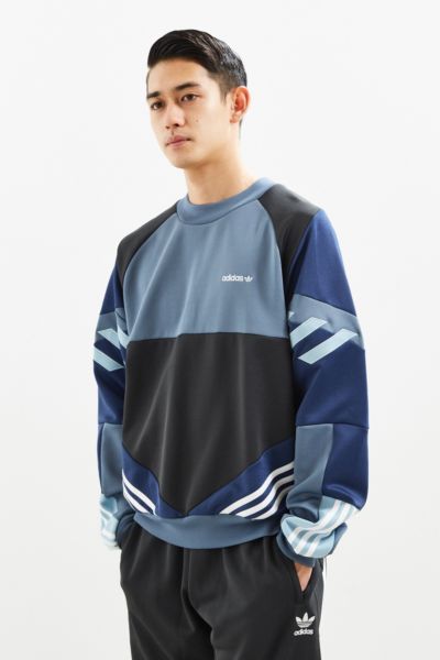 adidas blue crew neck sweatshirt