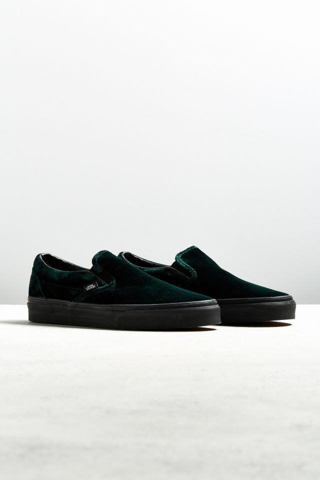 olive green suede slip on vans