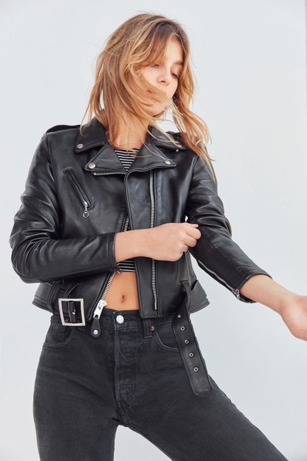 Schott Perfecto Cropped Moto Jacket | Urban Outfitters