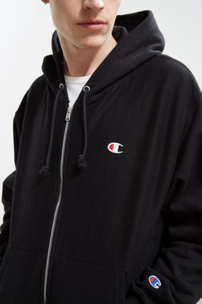 grey champion hoodie zip up