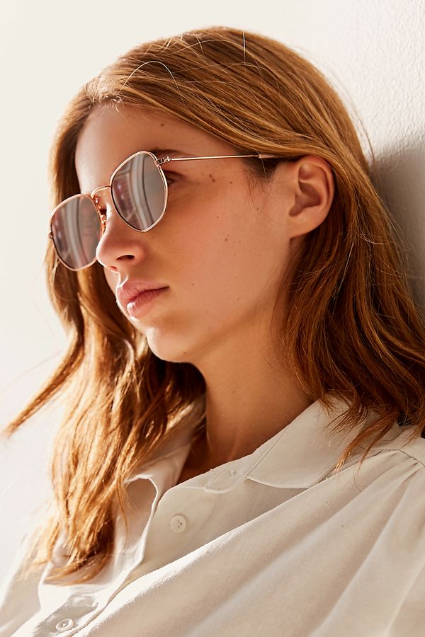 Hermosa Hexagon Sunglasses Urban Outfitters