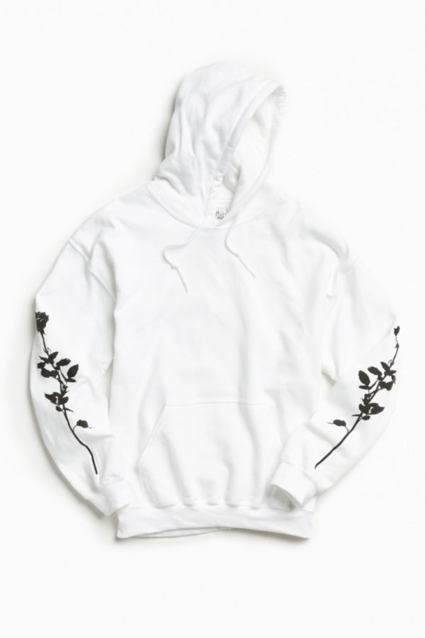 Black Rose Hoodie Sweatshirt | Urban Outfitters