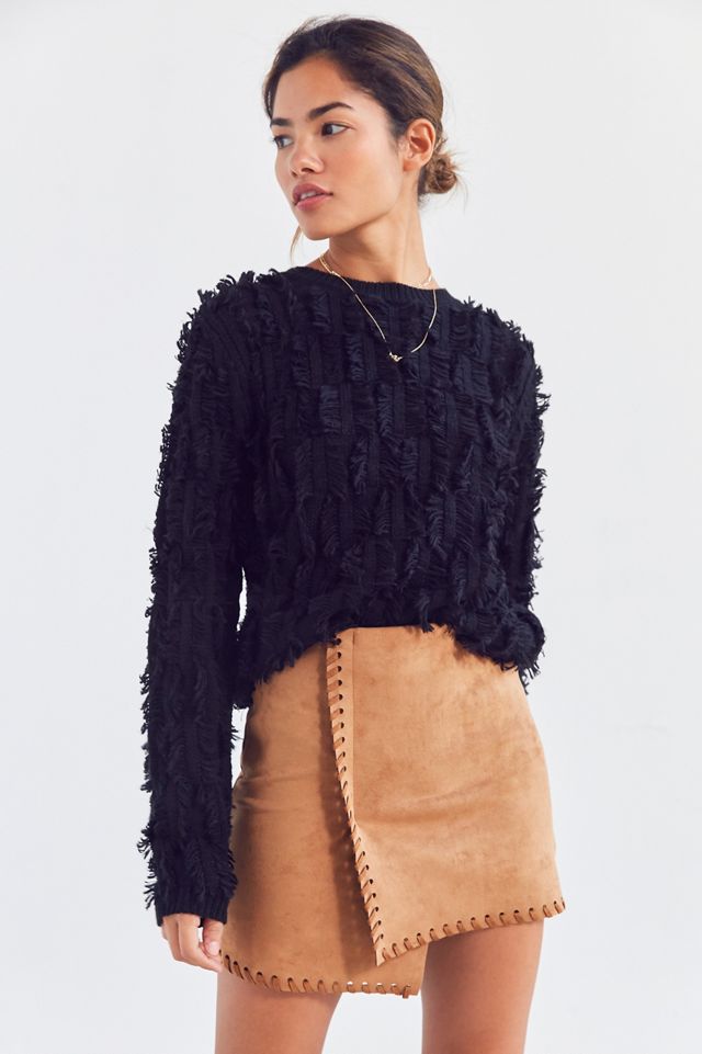 Haute Rogue Allison Whip Stitch Wrap Skirt | Urban Outfitters