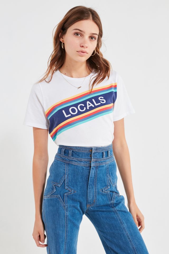 Locals Placement Stripe Tee | Urban Outfitters