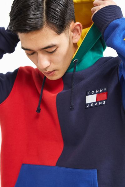 tommy hilfiger 90s colorblock hoodie