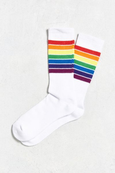 Rainbow Sport Sock | Urban Outfitters Canada