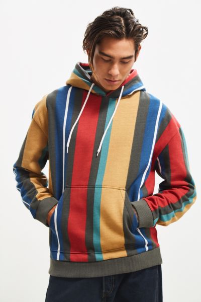 vertical striped sweatshirt