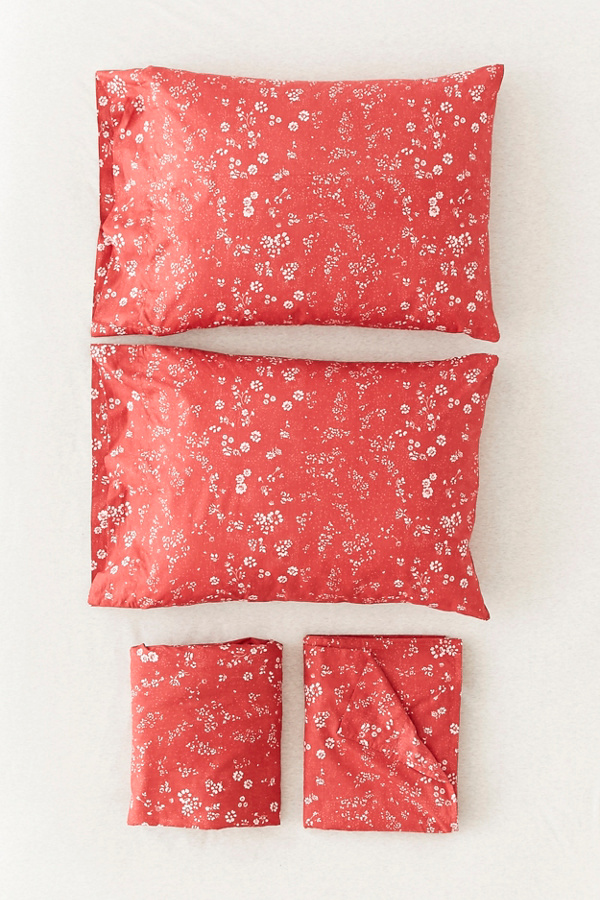 Tissu Coton Enduit 50x140 Cm - Motif Fleurs éparpillées, Imperméable, Pour Couture Et DIY