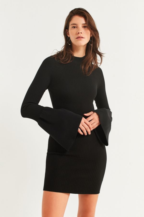 UO Bell-Sleeve Bodycon Sweater Dress | Urban Outfitters