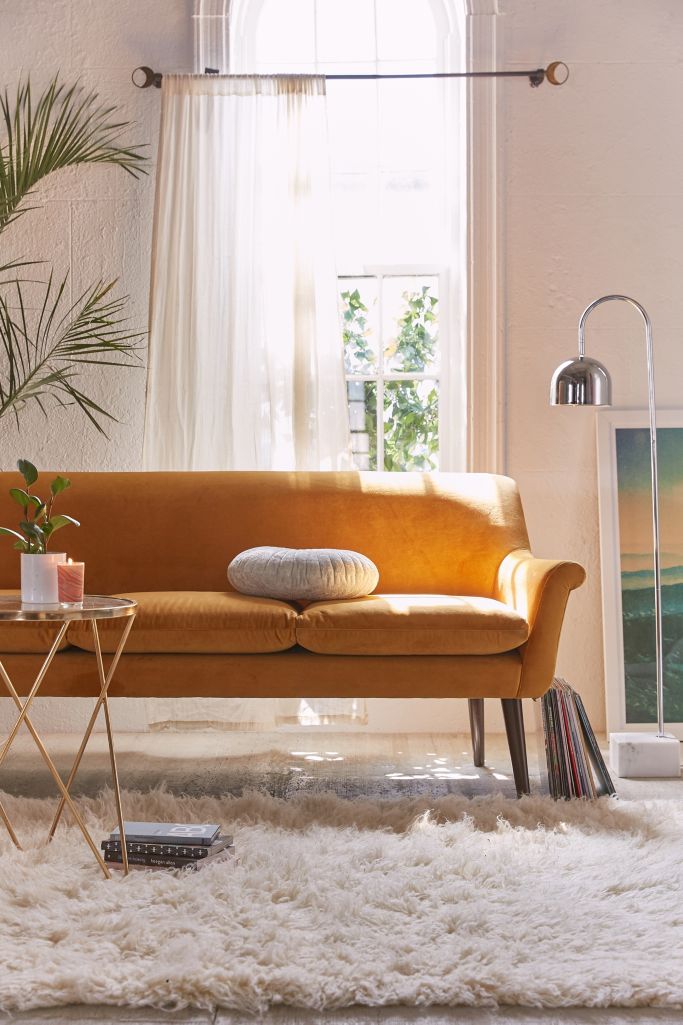 Eleanor Velvet Sofa Urban Outfitters