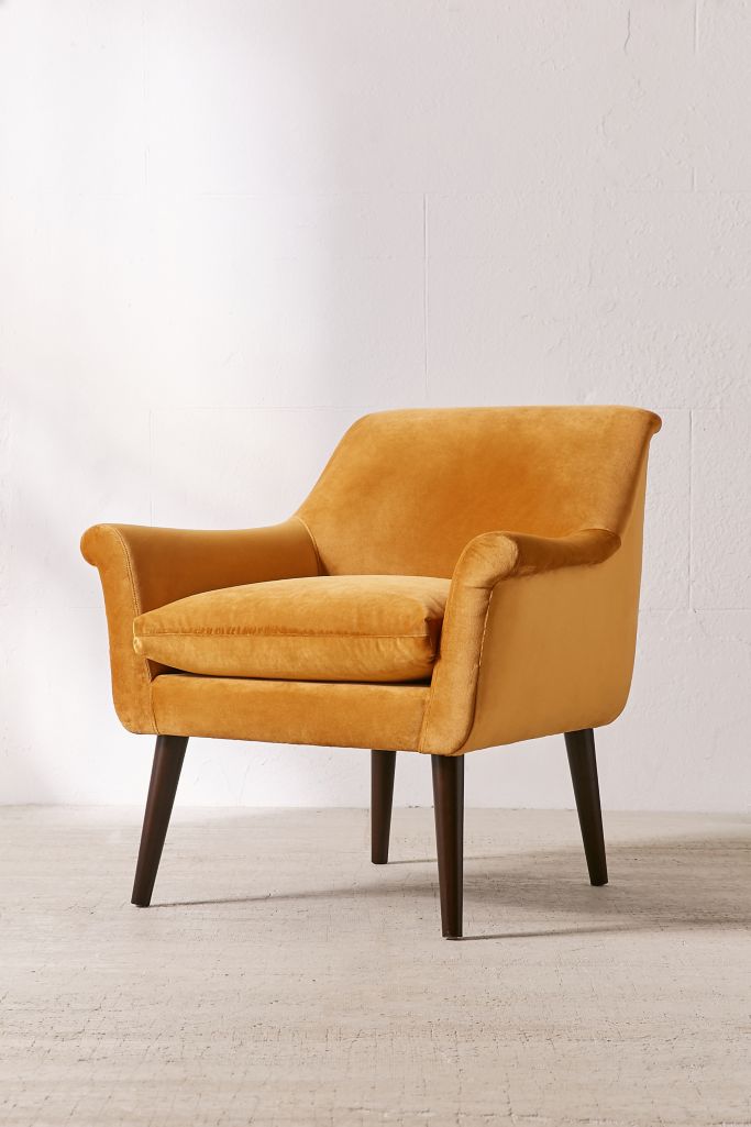 Eleanor Velvet Arm Chair | Urban Outfitters