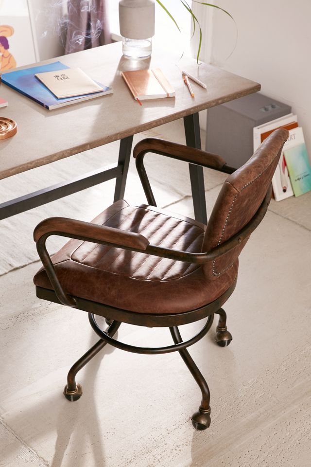Foster Leather Desk Chair Urban Outfitters