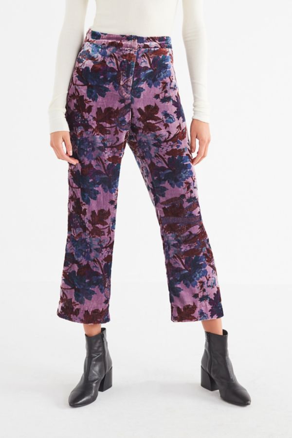 UO Morris High-Rise Velvet Flare Pant | Urban Outfitters