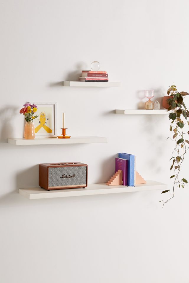 Simple Floating Wood Wall Shelf Urban Outfitters