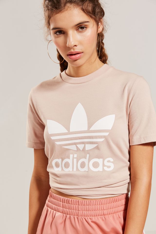 adidas Originals Adicolor Trefoil Crew-Neck Tee | Urban Outfitters