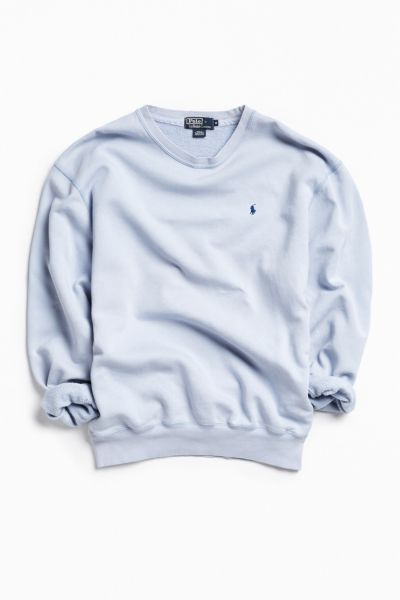 light blue polo sweater