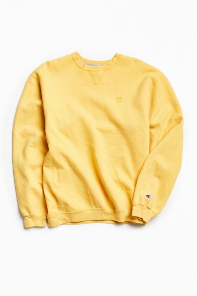 champion crewneck yellow