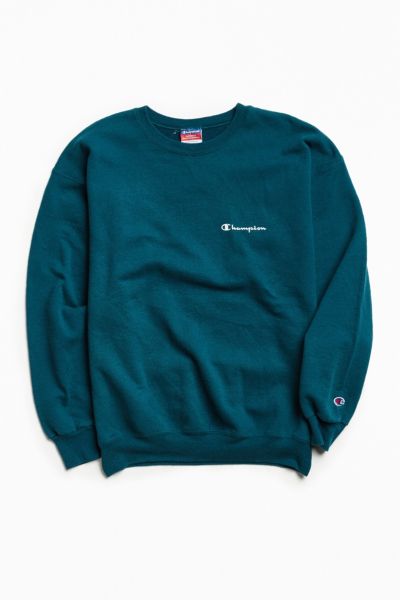 champion crew neck green