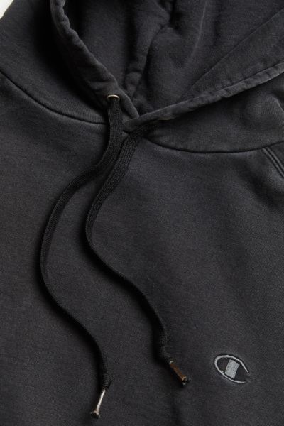 vintage wash black hoodie