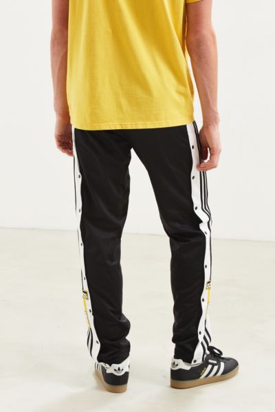 snap button track pants mens