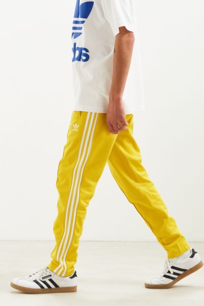 adidas beckenbauer yellow pants